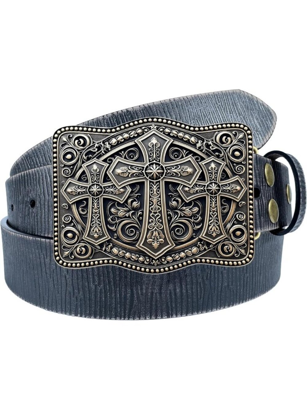 Vintage Western Leather Belt for Cowboy & Cowgirl Style - Perfect for Jeans